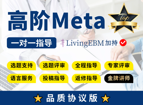 【协议三区版】高阶Meta分析全程指导